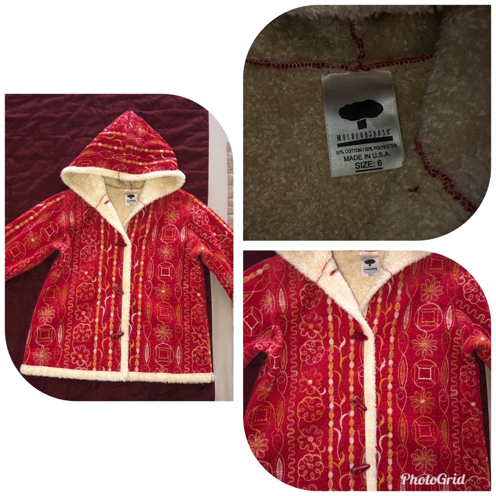 Mulberri Bush sz 6 Quilted Coat HTF